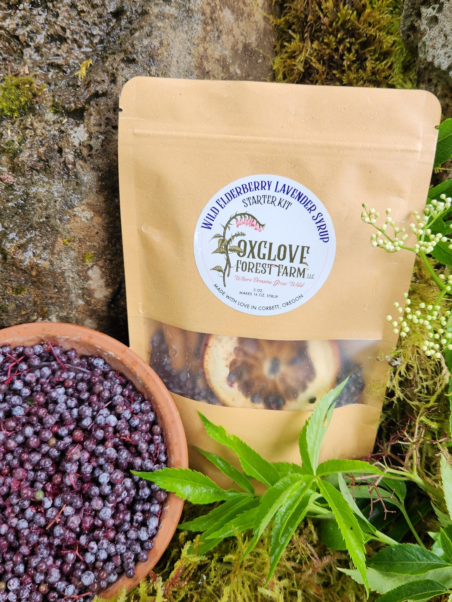 DIY Wild Elderberry Lavender Syrup Starter Kit